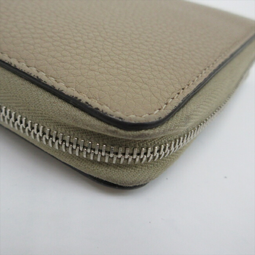 Celine Wallet Around Leather Beige Zip - Picture 5 of 9